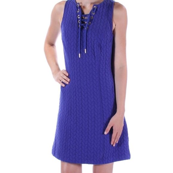 Kenzie Womens Quilted Lace Up Casual Dress - Picture 1 of 5
